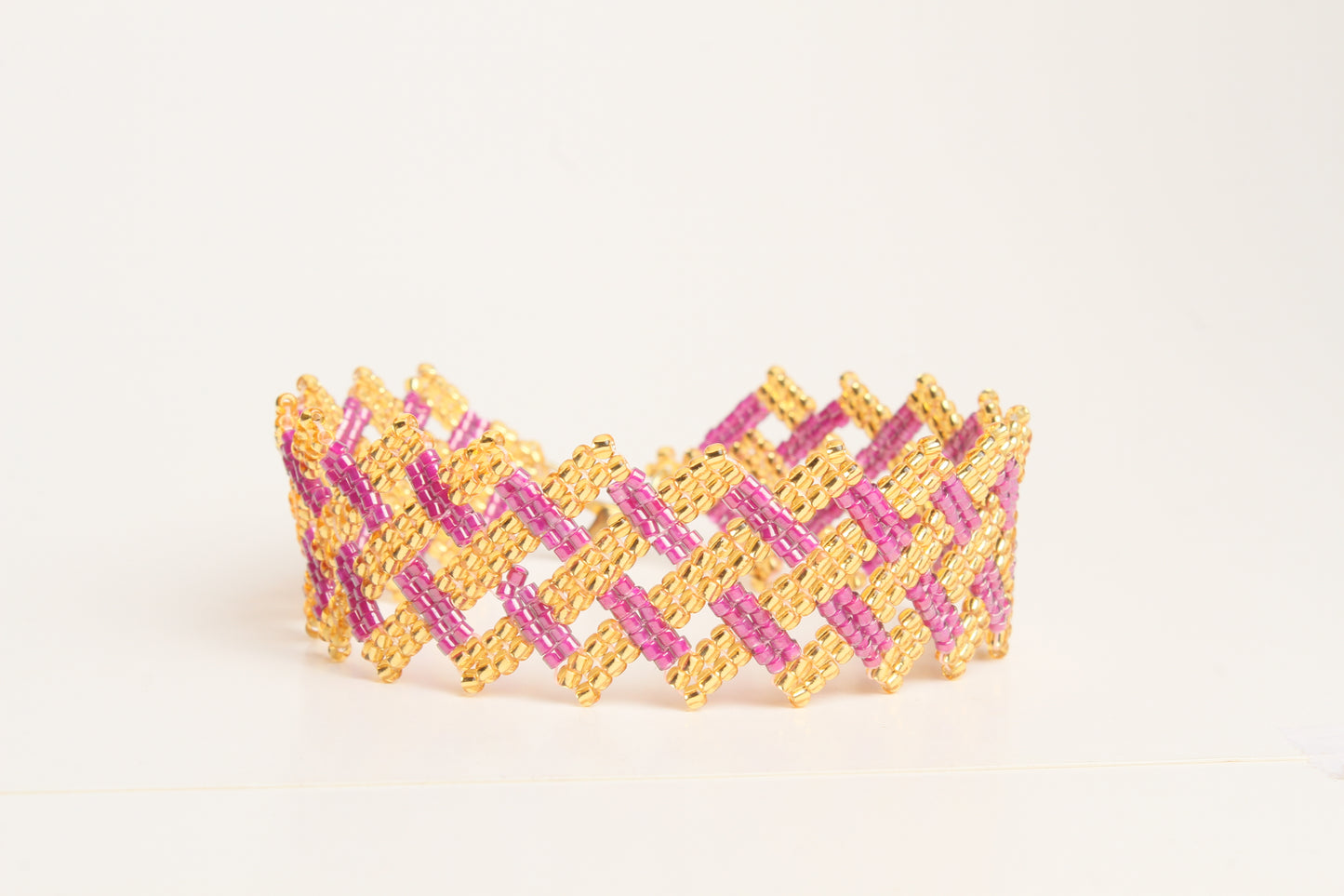 orange and pink crisscross