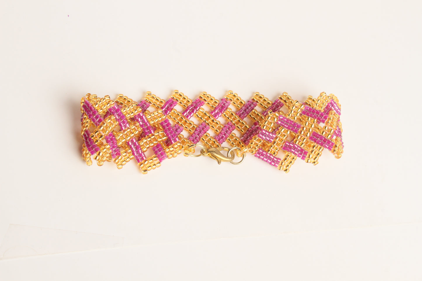 orange and pink crisscross