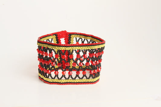 Red, yellow, black webbing