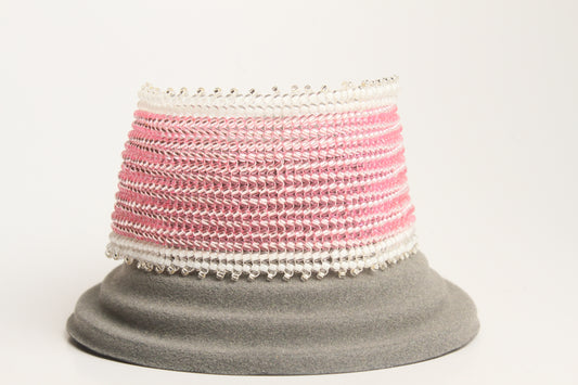 Pink and white