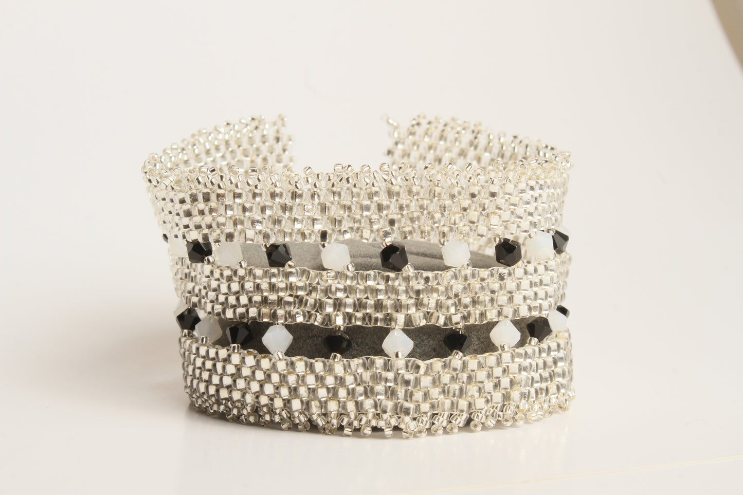 Crystal white and black