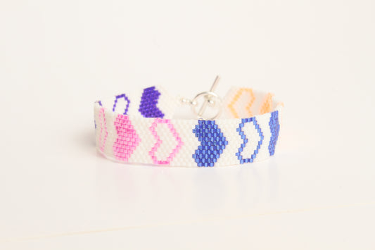 Pink blue and yellow (thin)
